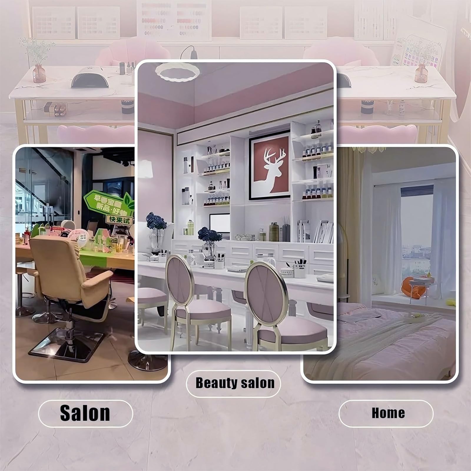 Marmurowe wykończenie stół do manicure przestronne biurko z szufladami do salonów piękności stacje paznokci do spa domu i biura 100 cm stacja robocza