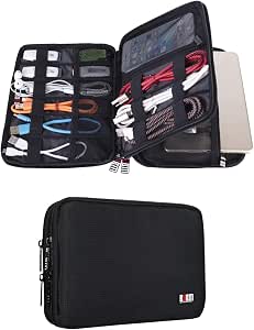 Bagsmart Sacoche De Voyage Universelle Pour Accessoires Électroniques - Organiseur Câbles, Power Banks, USB Et Disques Durs