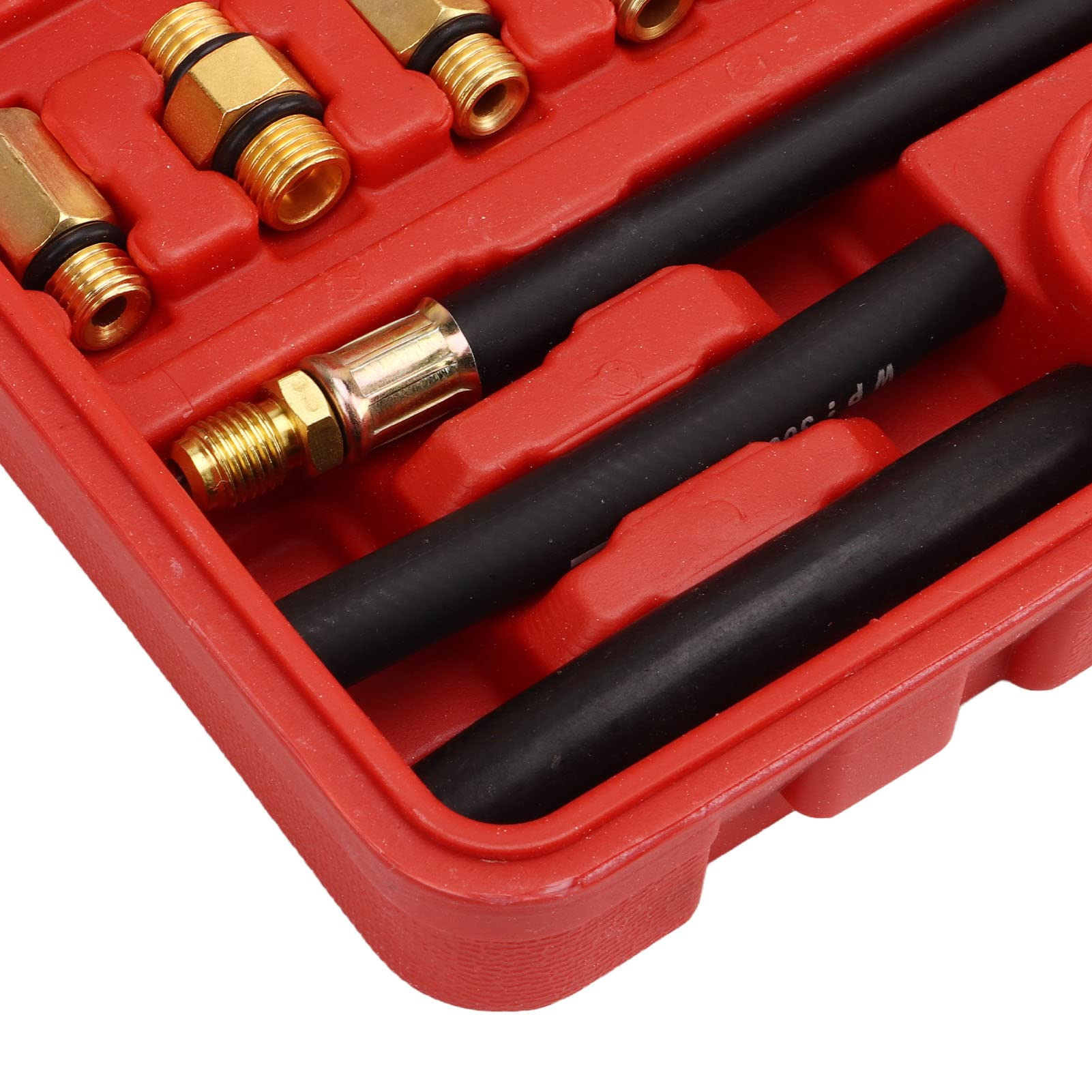 Brrnoo Kit Tester Pressione Iniezione Carburante con Adattatori Strumento Diagnostico Automobilistico da 0 a 140PSI per Motori a Benzina