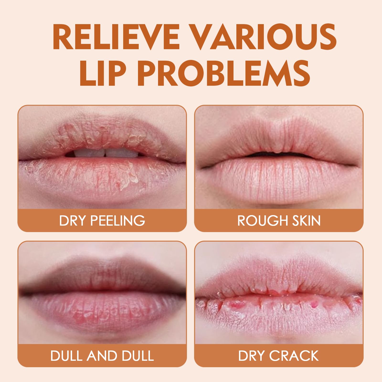 Lot De 8 Baumes à LèVres Hydratants,Baume A Levre,Lip Balm,Soin Nourrissant Pour LèVres SèChes, Baume Hydratant & Masque De Nuit, Hydratation Intense Et RéParation Des Lip Care