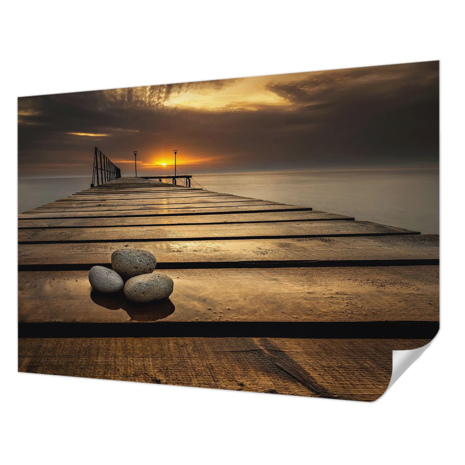 Papier peint auto-adhésif de 208x146 cm sans colle pour pose murale facile