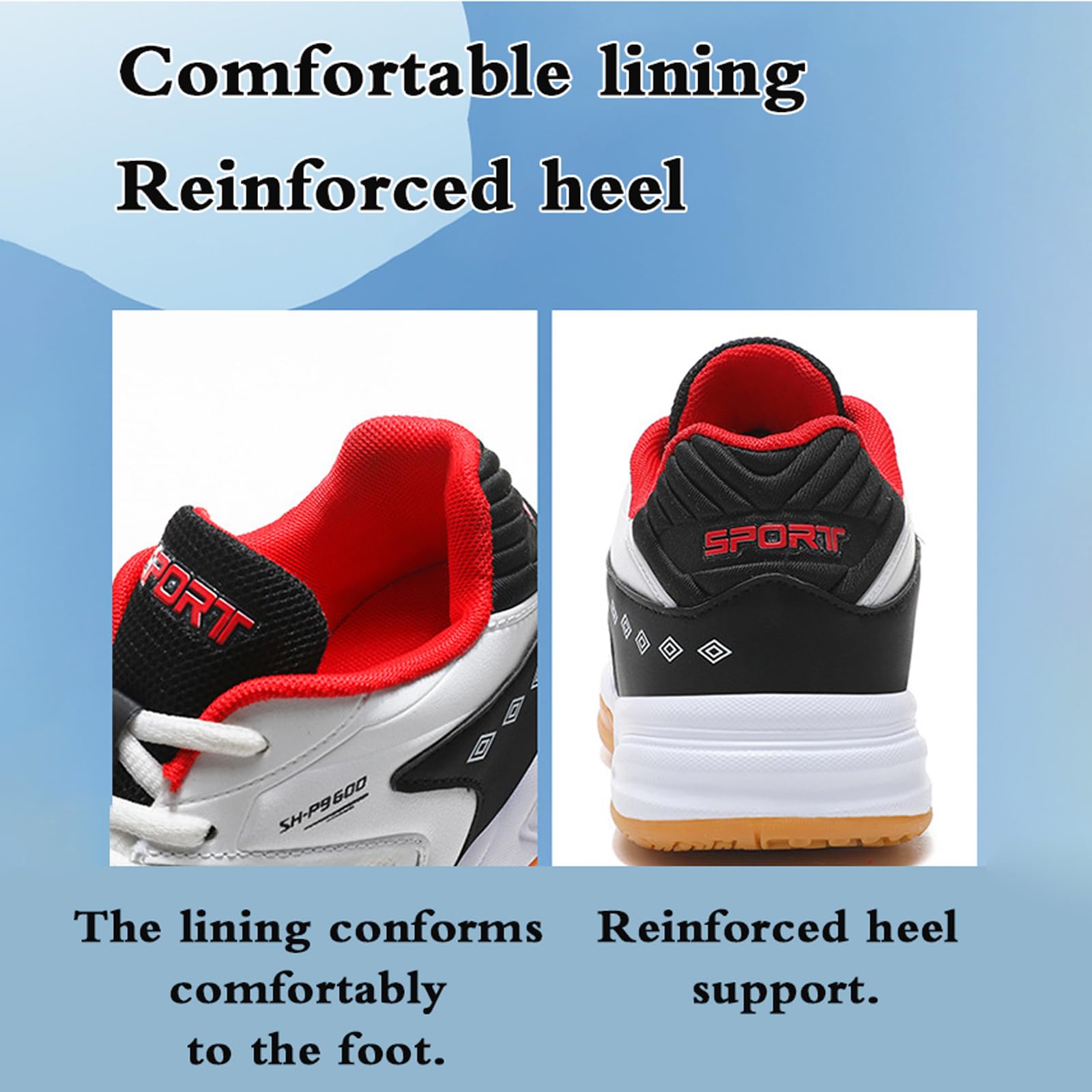 Zapatos De Bádminton,Zapatillas De Tenis,Zapatillas De Tenis De Mesa,Zapatos de Squash,transpirabilidad,Antideslizantes,para Caminar,Trotar en el Gimnasio,Fitness y Deportes.