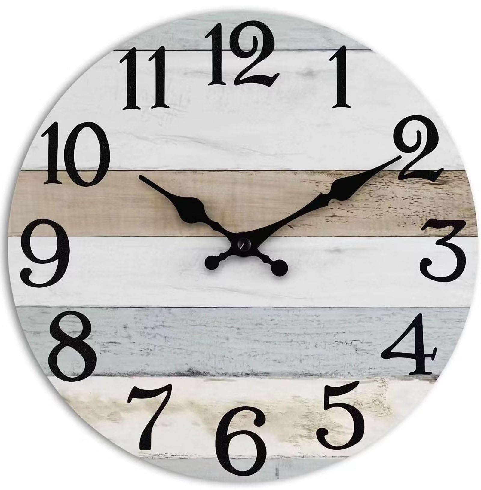 Horloge sticker mural silencieuse 25 cm : Décoration de cuisine moderne et sans tic-tac à quartz