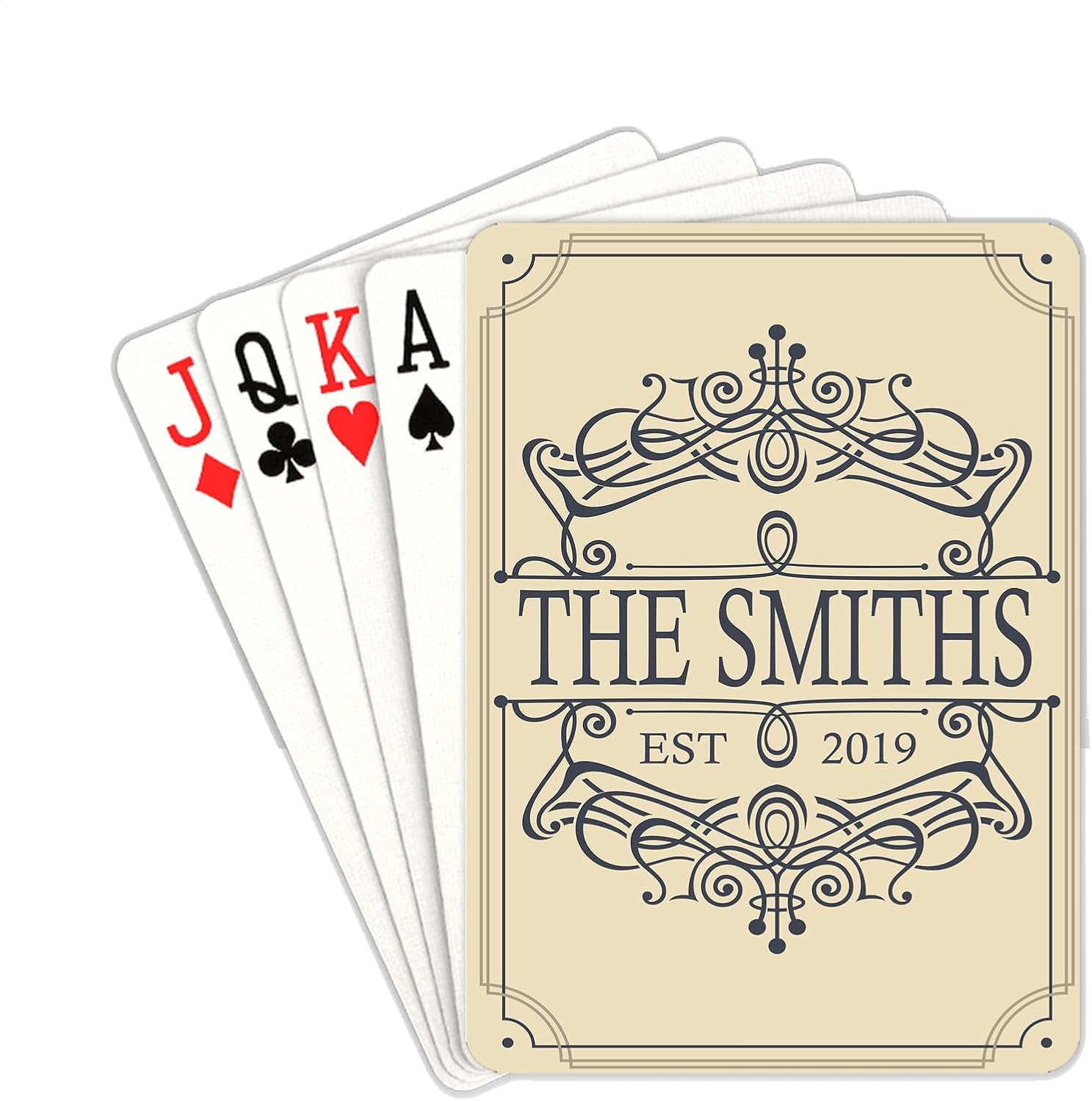 Deargifts Vintage Playing Cards Custom Personalized Playing