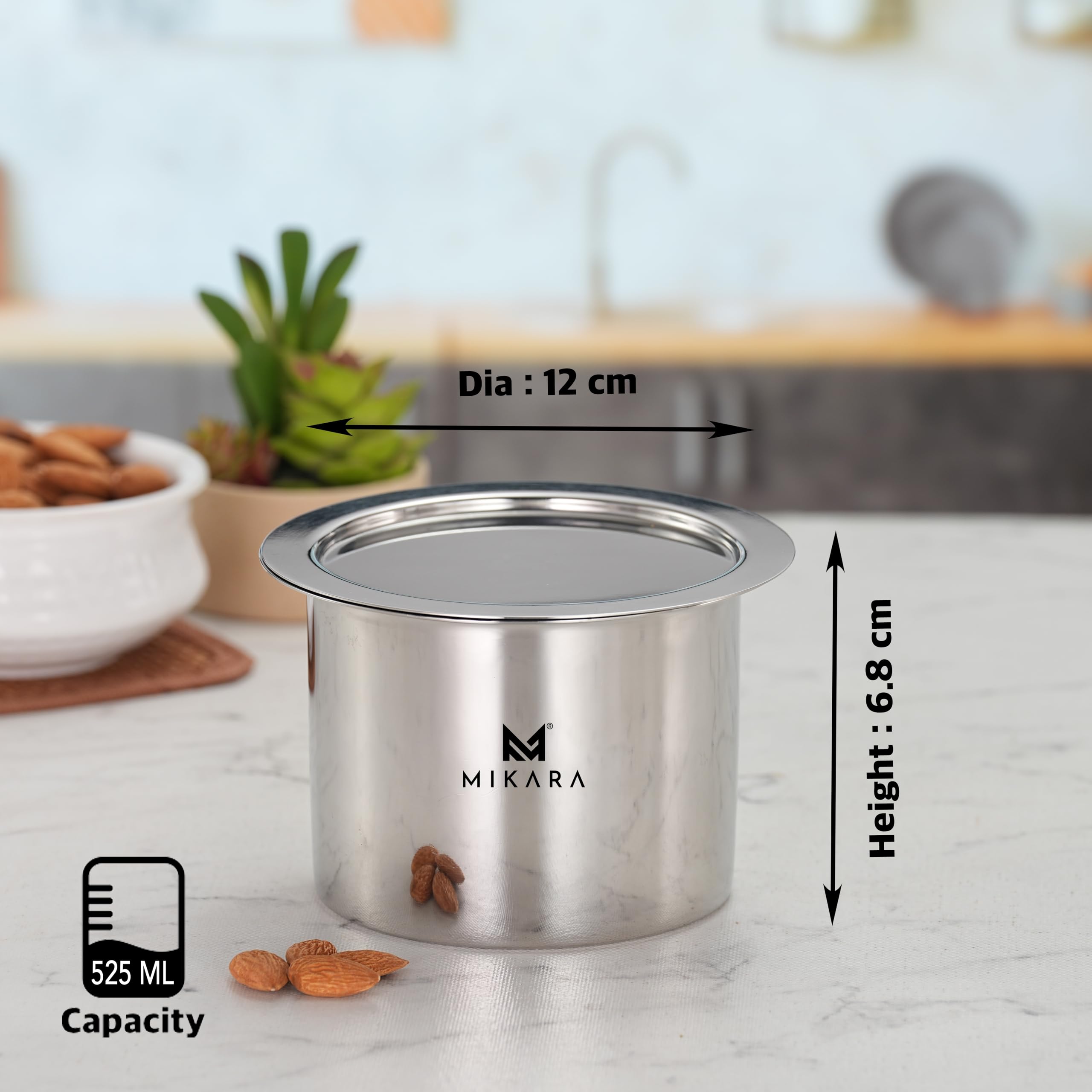 Mikara Stainless Steel Tope with Lid - Durable Cookware -5