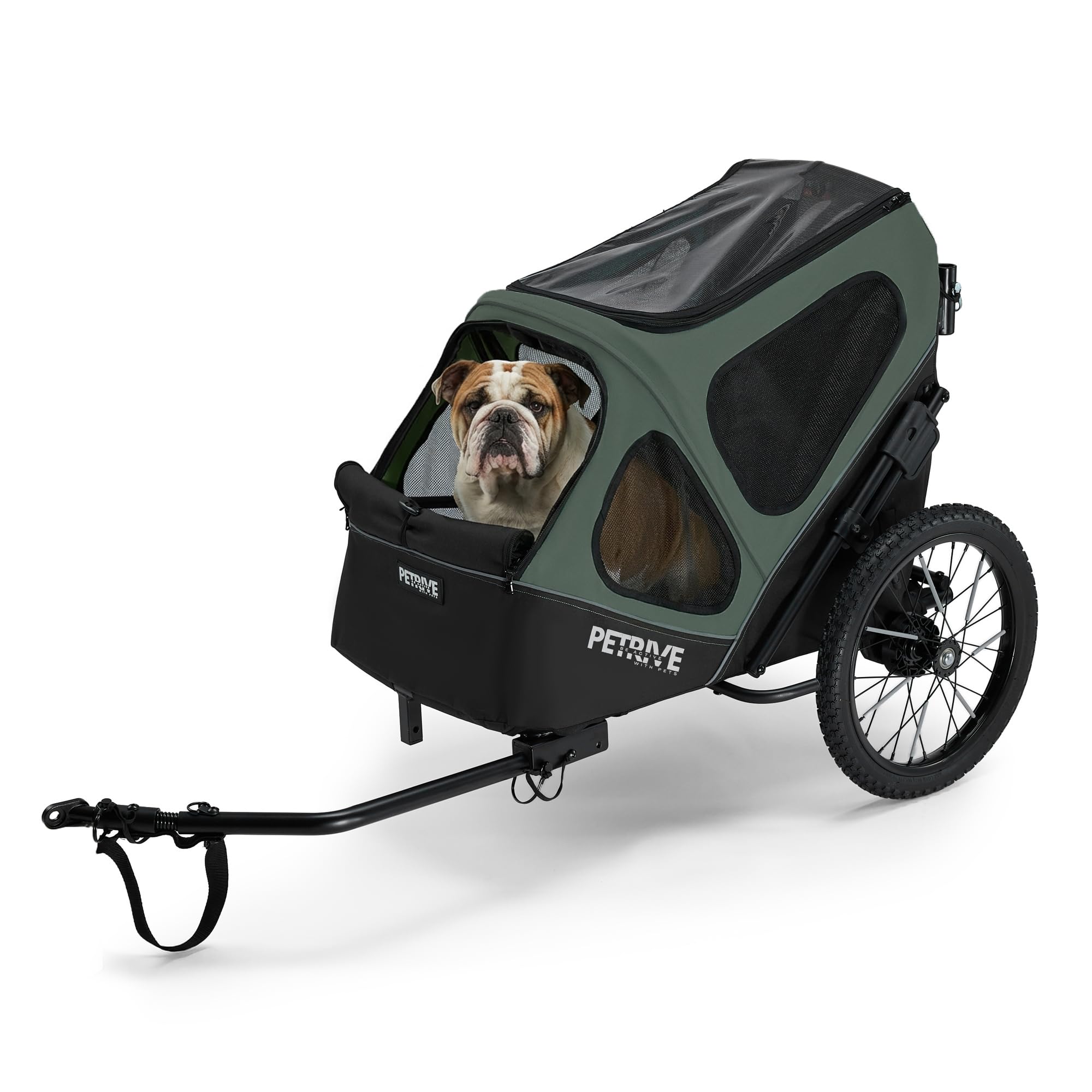 Przyczepa rowerowa 4 w 1 dla psów, wózek dla psów, duży transporter do 30 kg, PETRIVE
