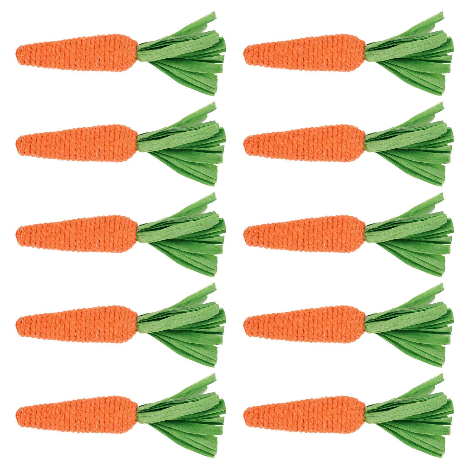 Tizuqe Multicolor 10Pcs Small Artificial Carrots Foam Carrot Ornaments Easters Party Photo Props Faux Vegetable Holiday Tabletop Decors Miniature Food Models
