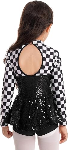 Miniatura 3 de HULIJA Disfraz de piloto de coche de carreras para niños y niñas, traje de fiesta temática de Halloween, juego de rol, disfraz de lentejuelas