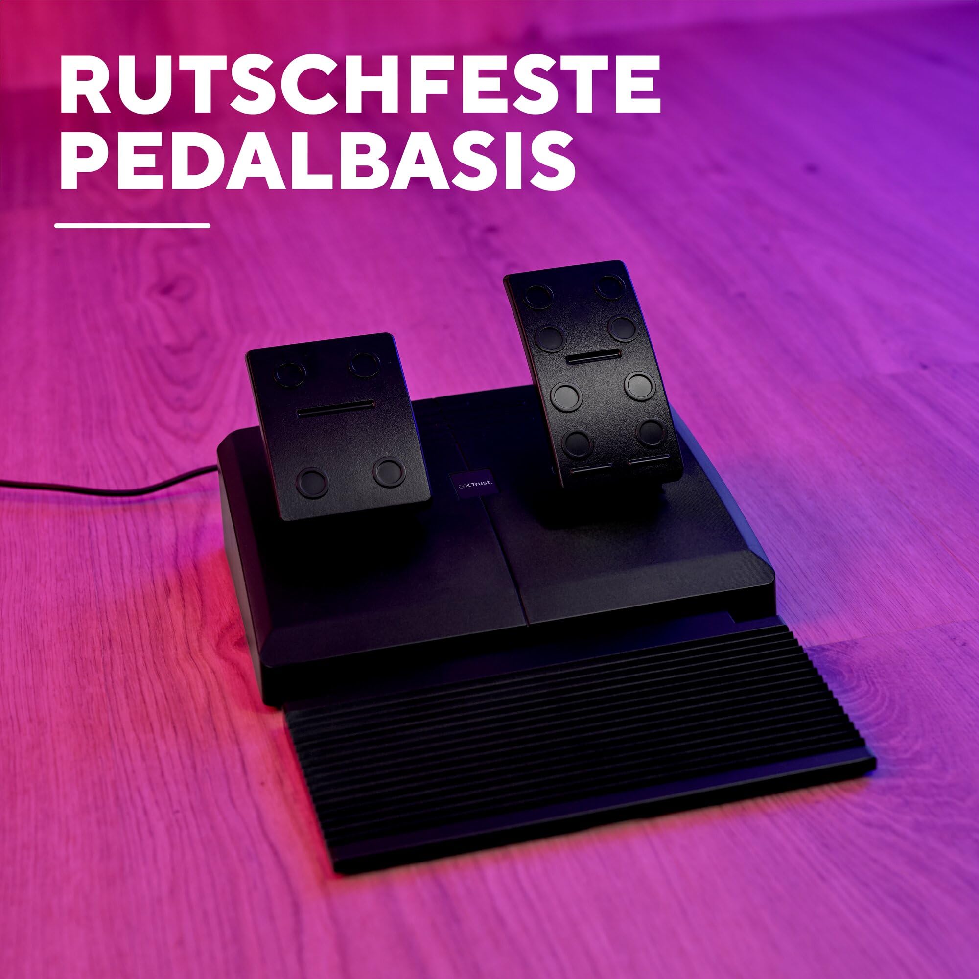 GXTrust Gaming Lenkrad PC Racing Wheel mit Pedalen Schaltwippen Schalthebel Vibrationsfeedback Sim Racing