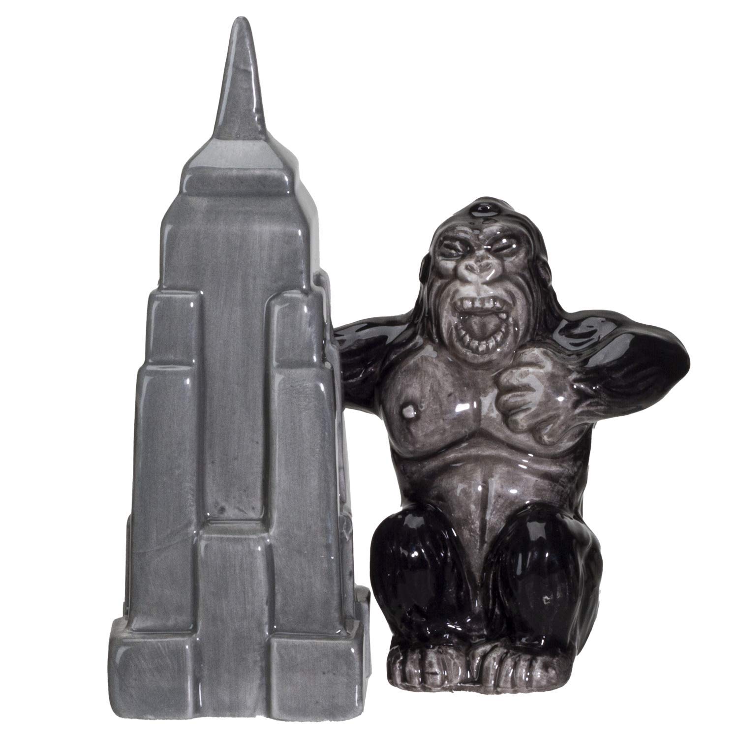 Salière et poivrière céramique Empire State Building King Kong