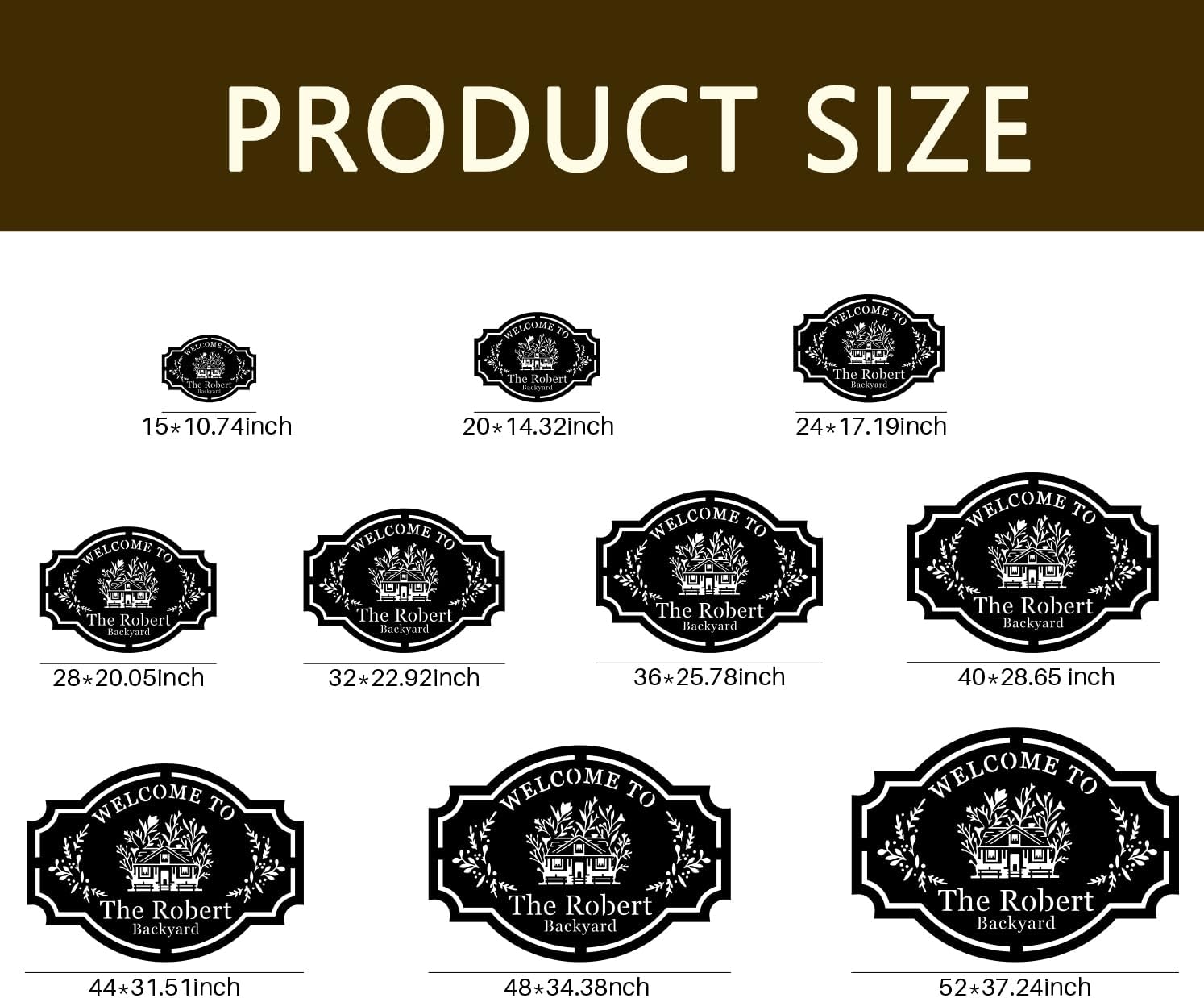 Custom Metal Farm Name Wall Sign, Personalized Farmhouse Sign, Last Name Sign, Welcome Sign, Housewarming Gift, Front Door Decor, EST Sign, Monogram For Home Decor Garden Yard Farm Decorate