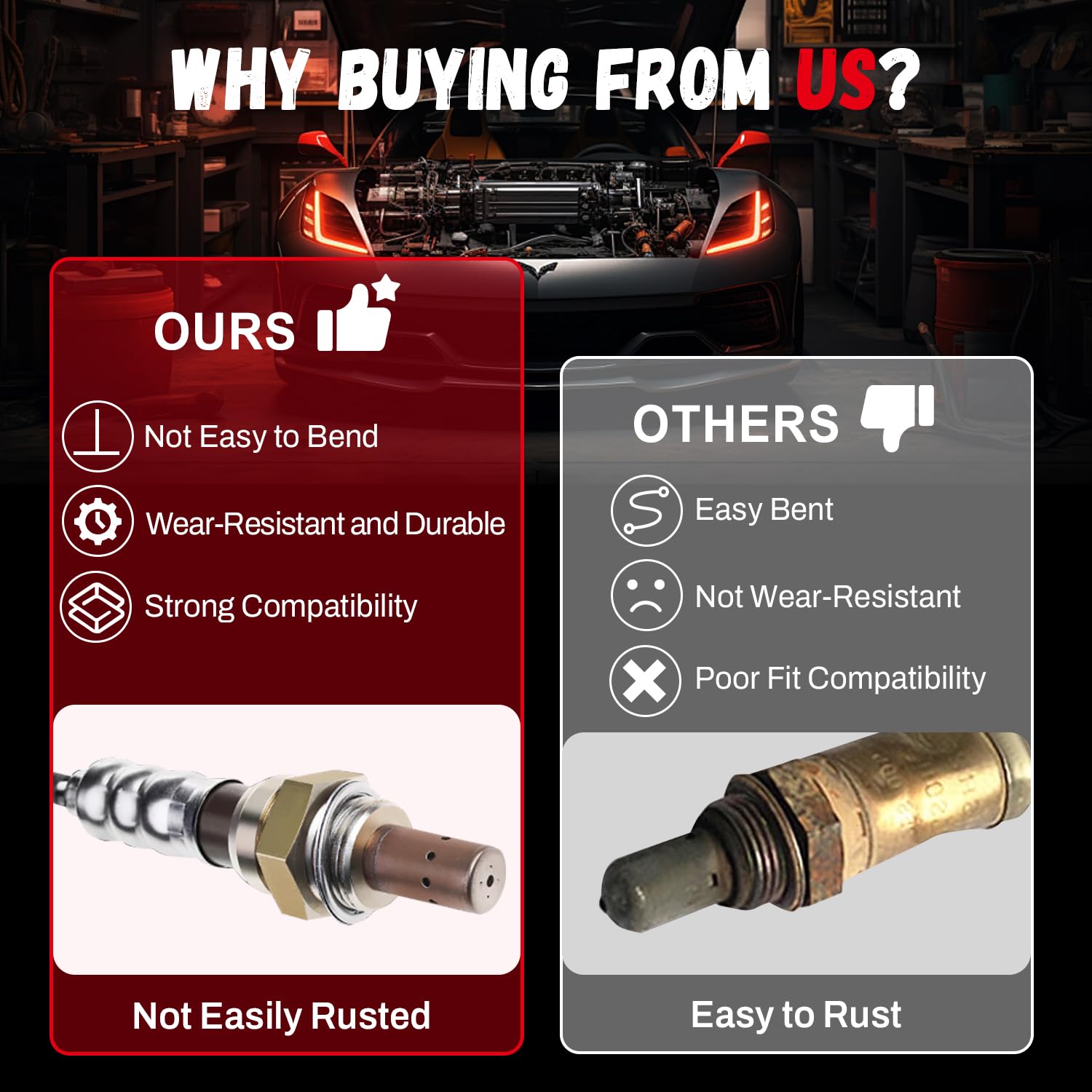 234-9036 Oxygen O2 Sensor Upstream Air Fuel Ratio 250-54035 Compatible with Nissan Altima Maxima 3.5L Rogue 2.5L 2011-2013 Pathfinder Frontier Xterra Infiniti M35 G3, Replace 211200-7310