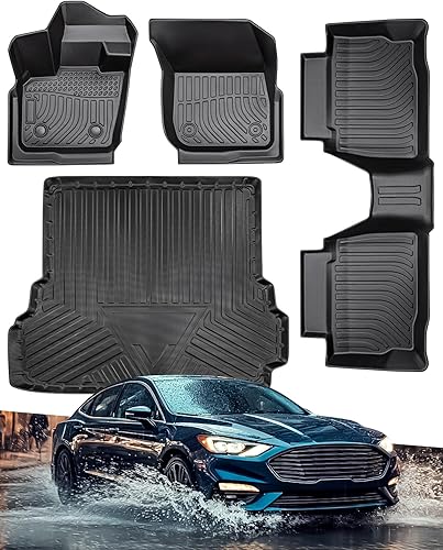 Alfombrillas (no híbridas) para Ford Fusion 2017-2020, alfombrilla de maletero para Fusion 2020 2019 2018 2017, cubierta de suelo personalizada para
