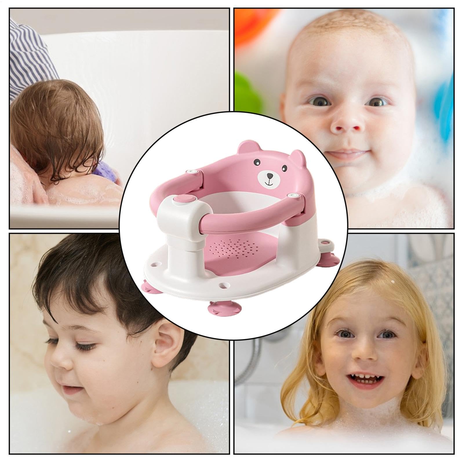 Seggiolino Da Bagno Per 6+ Seduta In Vasca, Sedile Da Bagno | Seduto Per Bambini e Bambine 6+ , Maschi e Femmine, , Seggiolino Bagnetto, Sedile Vasca, Bebè, Piccoli