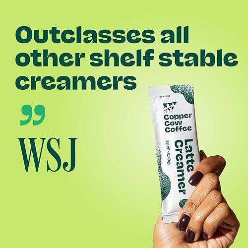 Vista 4 de Copper Cow Coffee Sweetened Condensed Milk Coffee Creamer Singles (25 pack) Vietnamese Inspired Coffee Creamer, All Natural Creamer Packets for