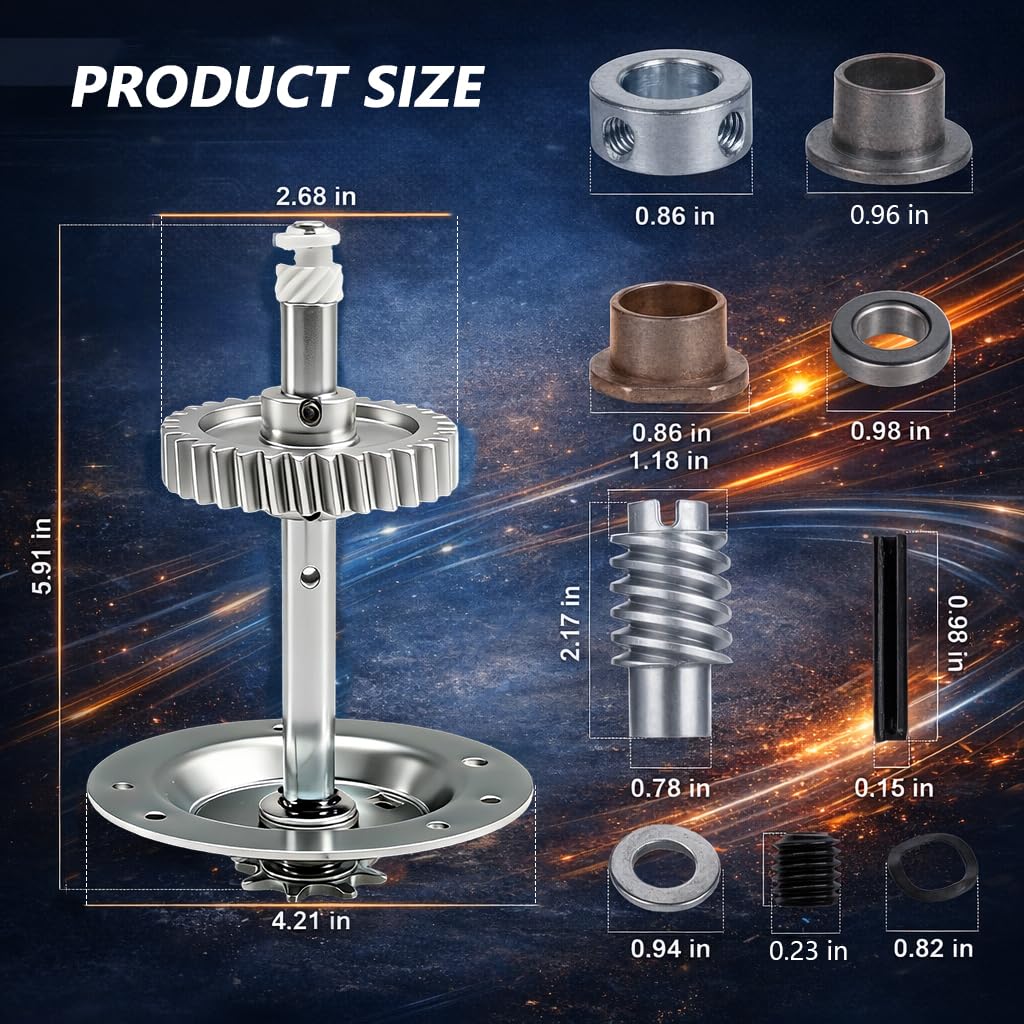 Upgrade Gear and Sprocket Replacement Kit Compatible with Liftmaster, Chamberlain, Sears, Craftsman 1/2 and 1/3 HP Chain Drive Models Replace# 41c4220a 41A2827