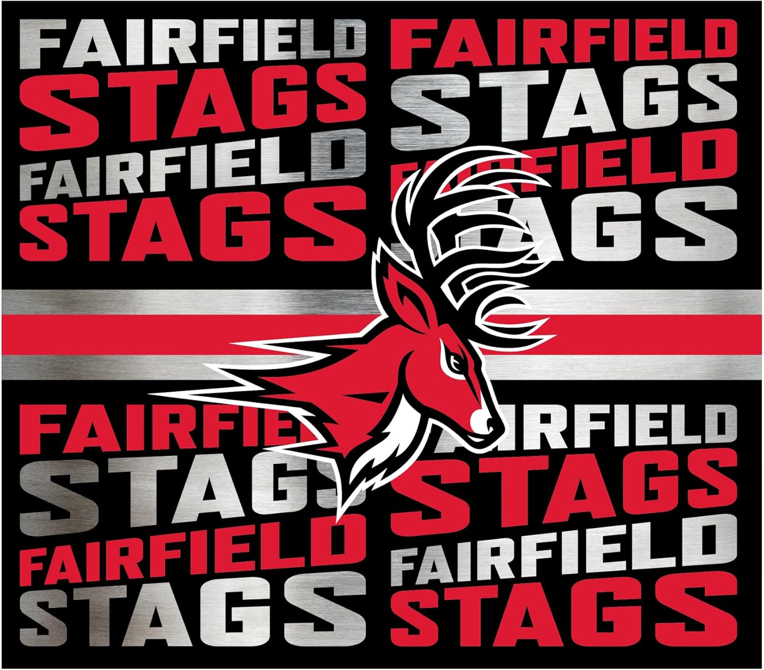Rico Industries NCAA Fairfield Stags Standard 22oz Stainless Steel Tumbler with Lid - Great For Coffee, Tea, Water or Cocktails