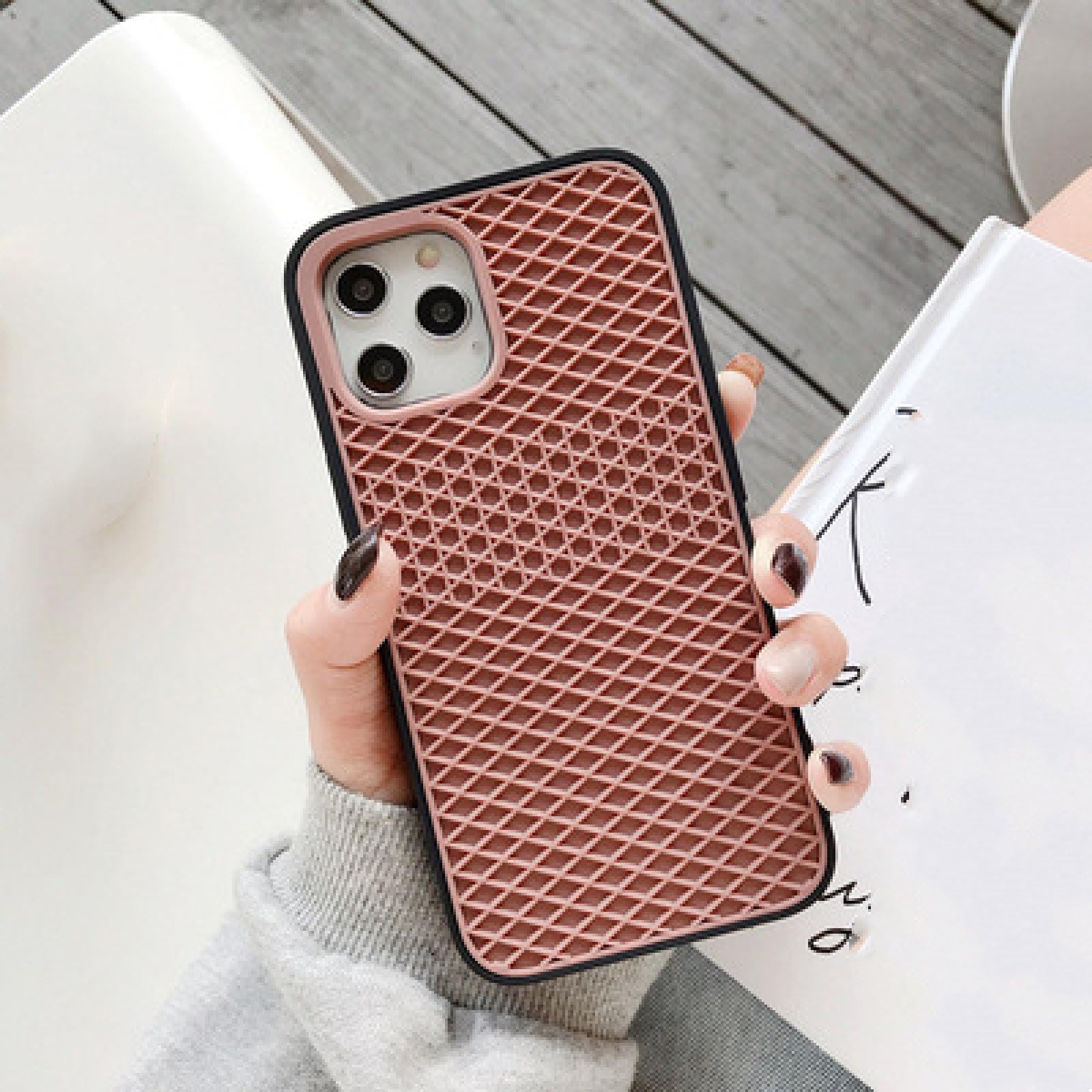 Coque arrière en silicone pour iPhone 14 Plus et 15 Plus marron - 8