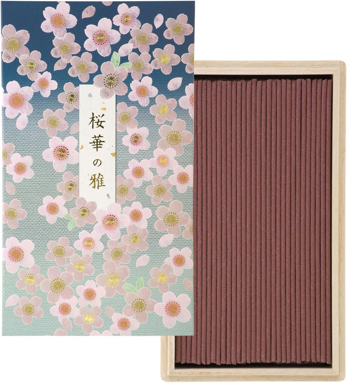 Kameyama Sakurahanoyama, Rose Stuffed, Paulownia Box, 4.2 oz (120 g), Incense Sticks