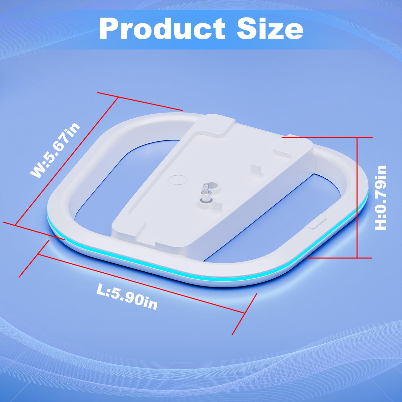 HONCAM Stojak pionowy do konsoli PS5, kompatybilny z PS5 Digital/PS5 Disc, PS5 Slim Digital/PS5 Slim Disc, ze śrubą, biały