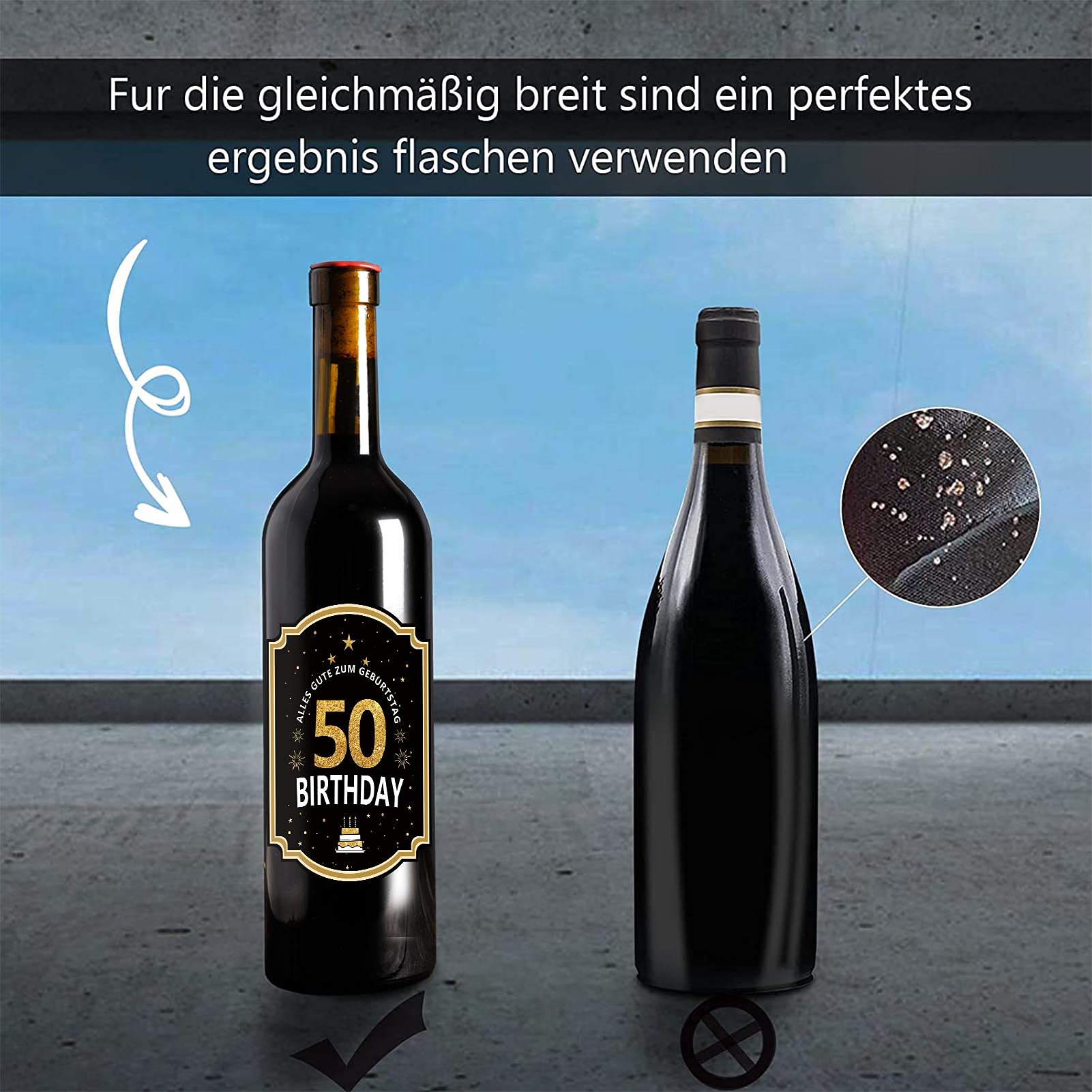 étiquette Bouteille Happy Birthday Étiquettes Anniversaire 40 Ans