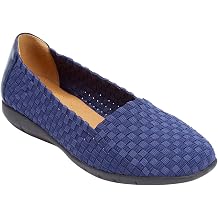 Comfortview The Bethany Stretch Woven Slip On Flat