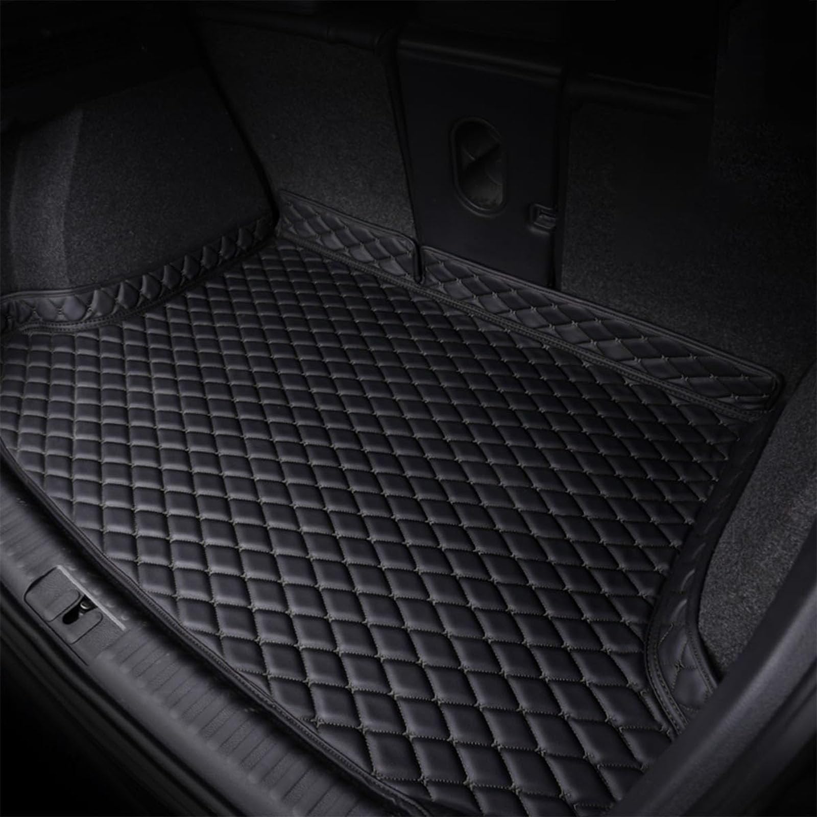 VVLAHZLMT Car Boot Mat Liner for Mitsubishi Grandis （6seats） 2004-2011,Waterproof Anti Scratch Slip Rear Trunk Protector Interior Accessories,Black-normal