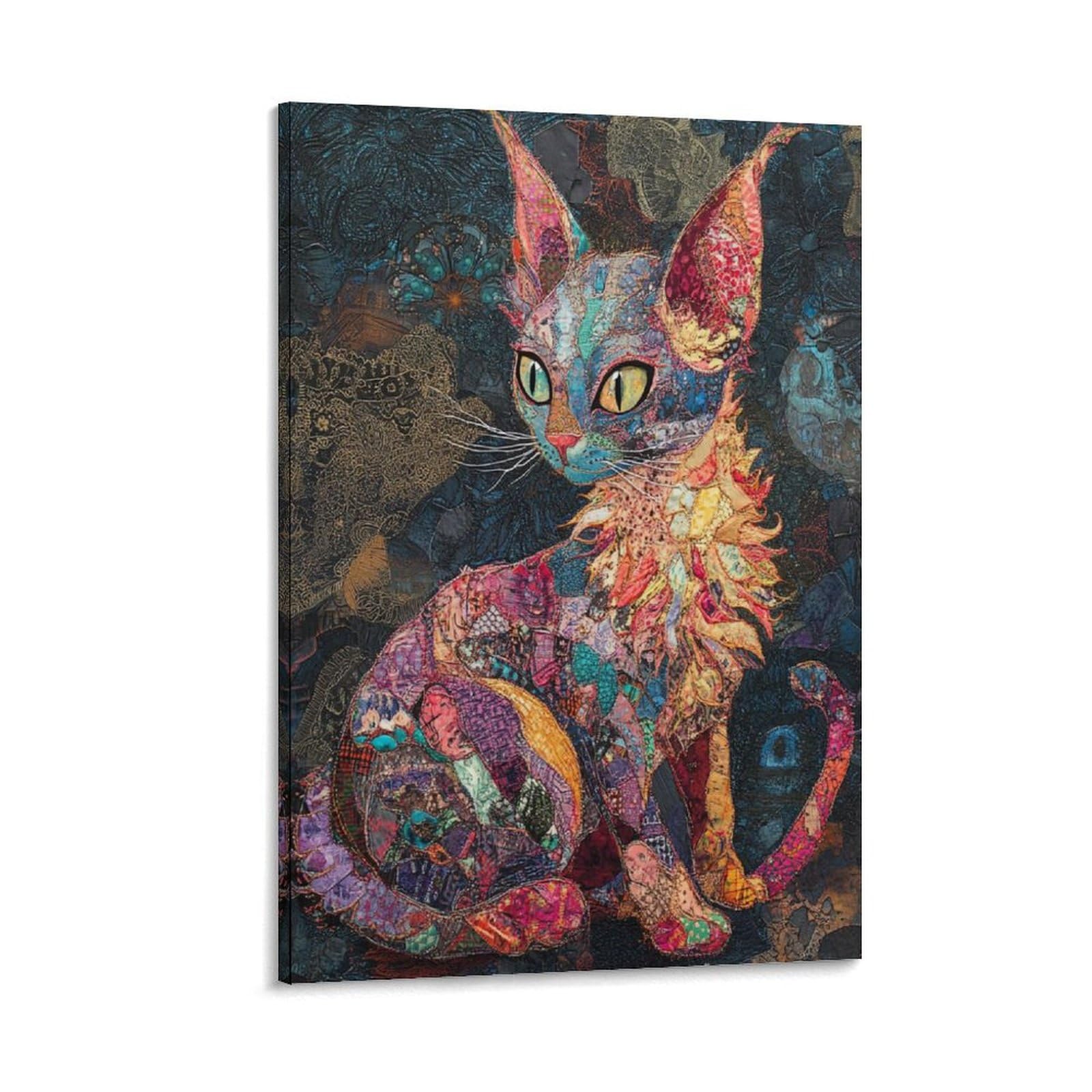 Impression sur toile chat Sphynx decoration de qualite pour interieur