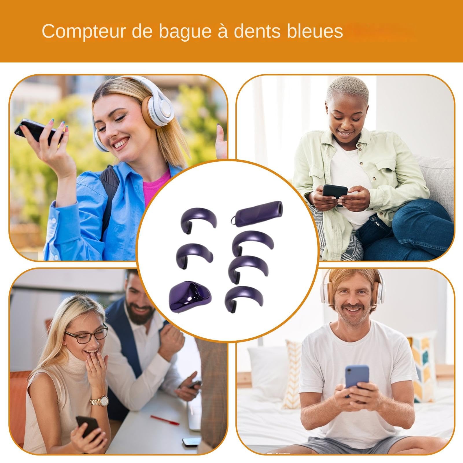 Contapreghiere Ad Anello Intelligente Dispositivo Digitale Portatile | Contatore Digitale Elettronico Intelligente Per Preghiera per Golf, Uncinetto, Preghiera, Ripetizioni, Sport, Pas