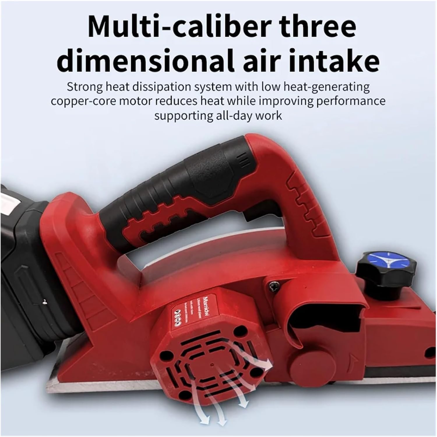 Handheld Electric Planer Cordless Wood Planing Mac 15000RPM Brushless Electric Planer Cordless Handheld Power Planer Carpenter Home DIY For Milwaukee 18V Batterys Pins