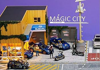 Amazon | 1/64 Magic City ジオラマ スバル修理場 ローソン ミニカー一 Amazon | 1/64 Magic City ジオラマ スバル修理場 ローソン ミニカー一