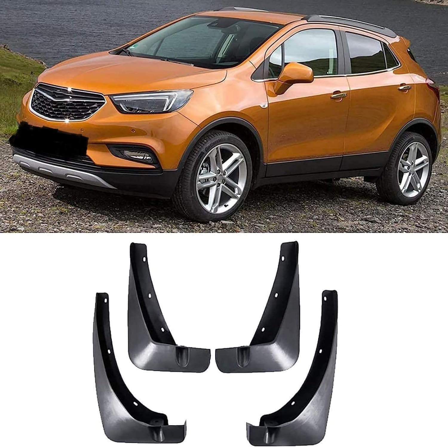 ZanLIn Car mudguard suitable for Opel Vauxhall Mokka X 2013-2019, Mud Flaps Splash Guards Replacement Decorative Mudguard Wheel Baffle Protection