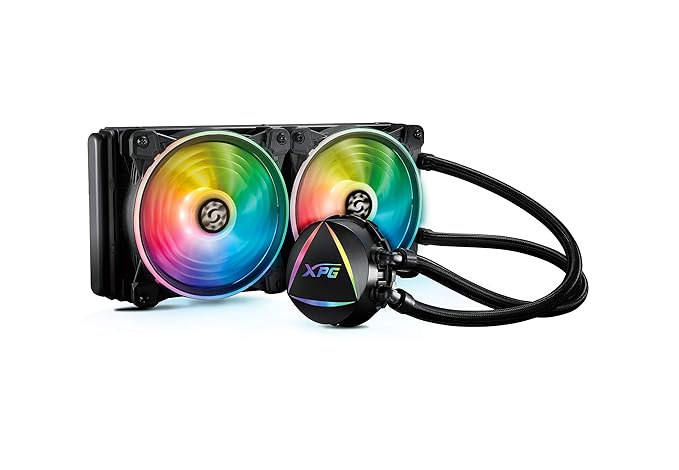 XPG Levante 240 ARGB All-in-one CPU Liquid Cooling Solution with Copper Plate Block, Durable Sleeved Rubber Tubes, Dual Ring FDB Fan Design at Rs. 22022