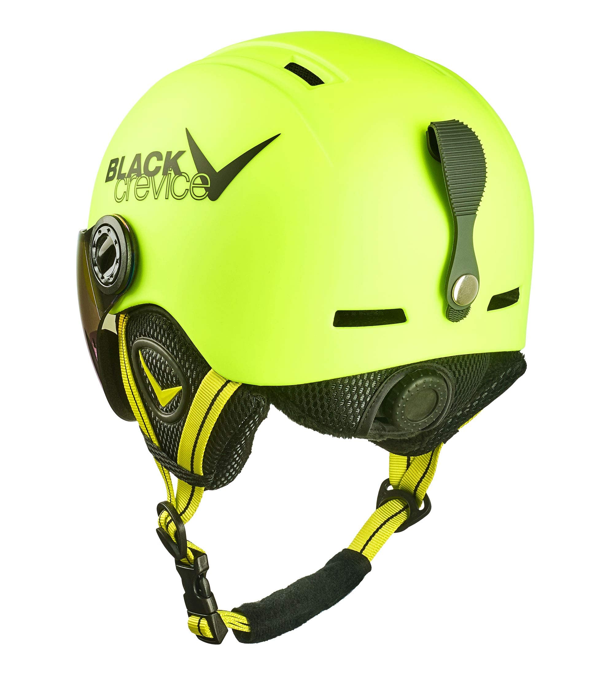 Black Crevice Leogang - Casco da Sci Unisex per Bambini