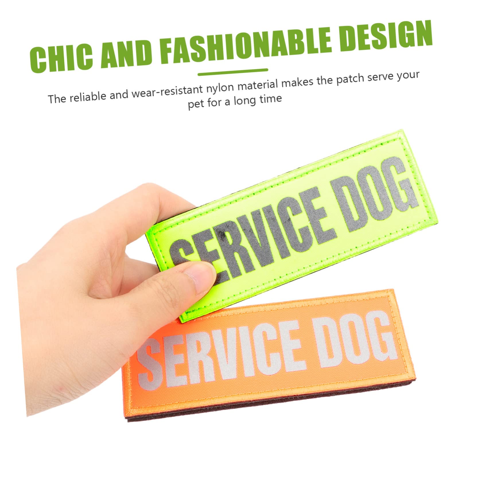 BESPORTBLE 16pezzi Pettorina Riflettente Per Cani Con Patches Adesivi Decorazioni Per Imbracature Per Cani Di Servizio Accessori Pratici e Sicuri Per Passeggiate Notturne