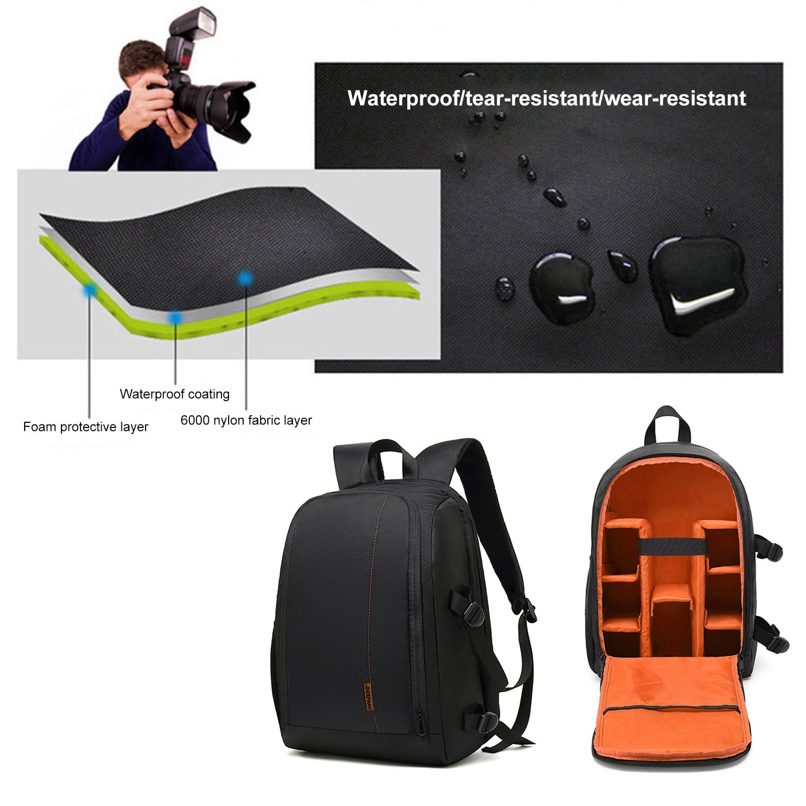 K&f Concept Amazon Zaini Per Macchine Fotografiche Zaino