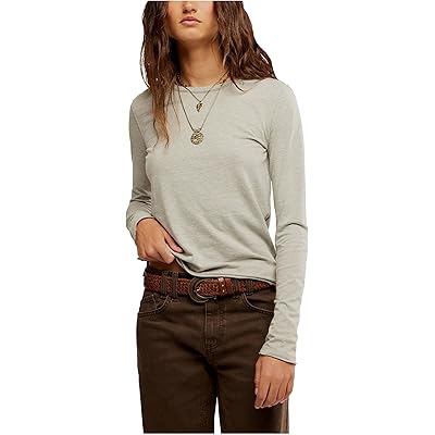 Free People Nova Tee Long Sleeve caiman