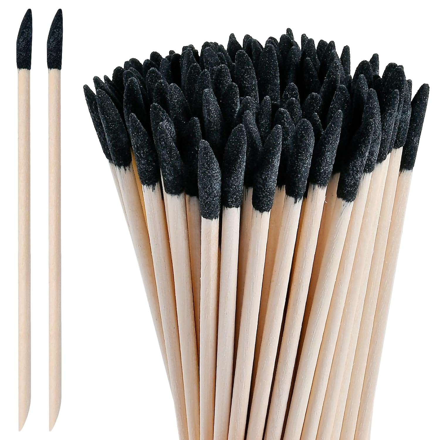 Elesunory 150 Pack Sanding Sticks, 280 Grit Sanding Tools for Tight