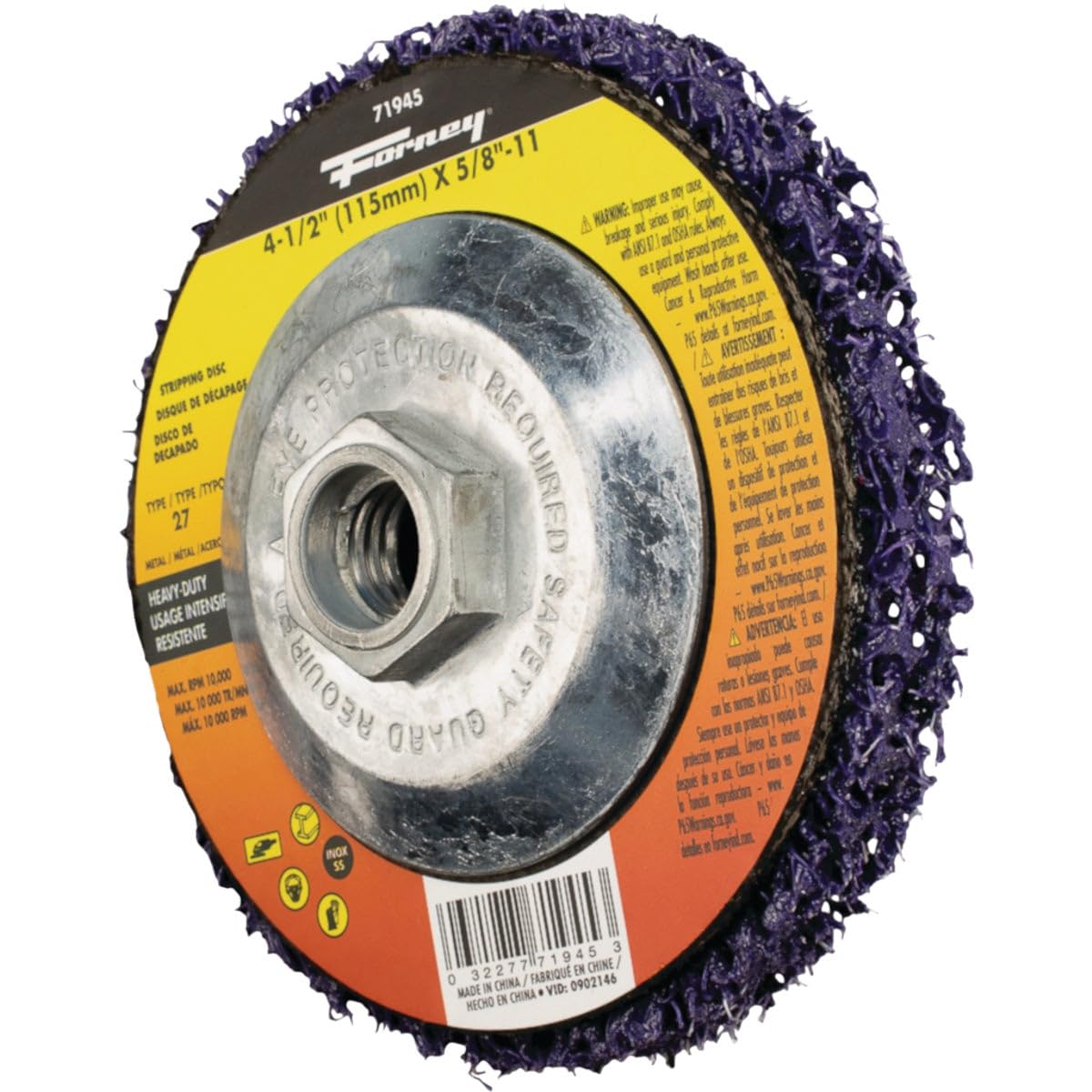 Forney 71946 Strip & Finish Disk, Hd, 4.5