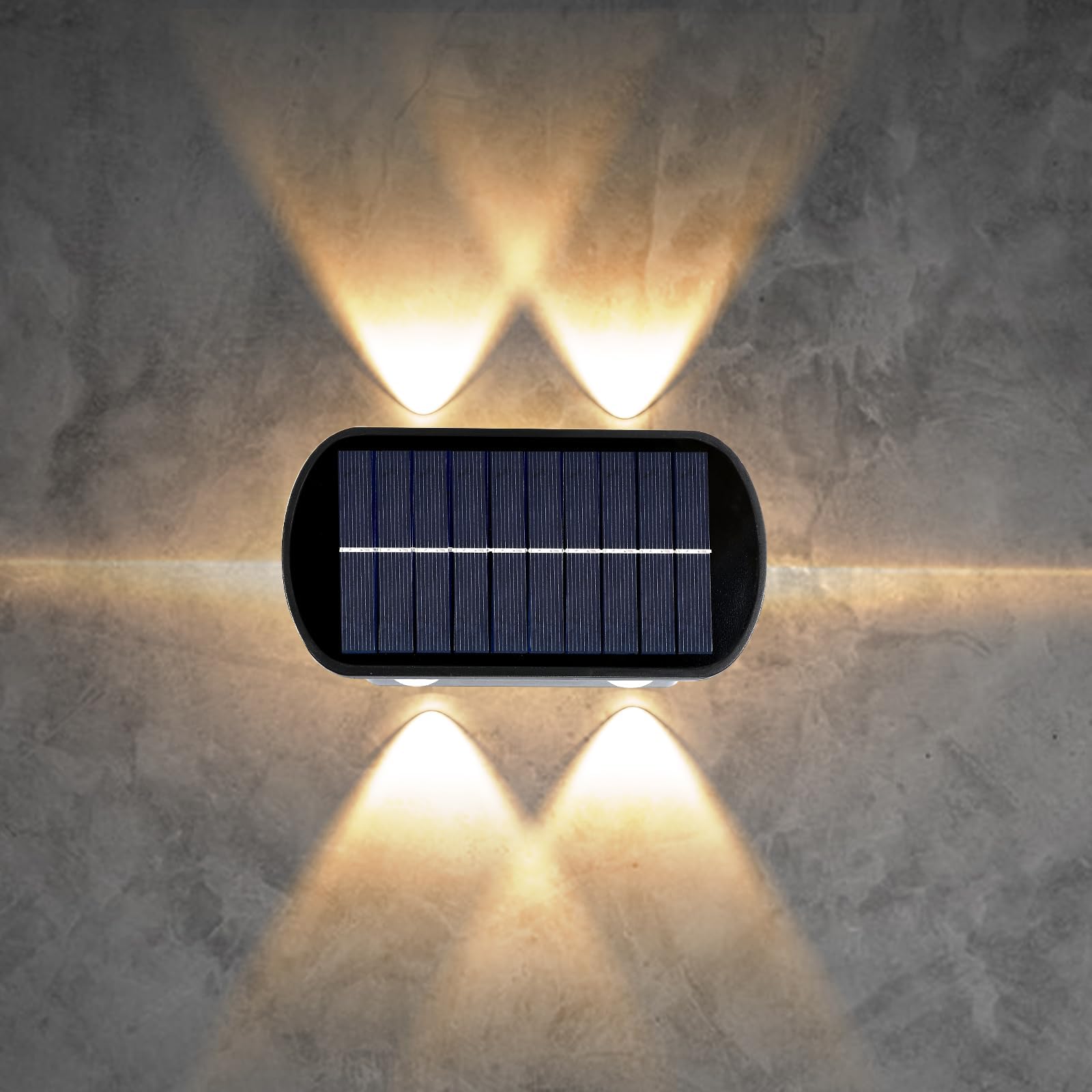2 up 2 down solar outdoor wall light