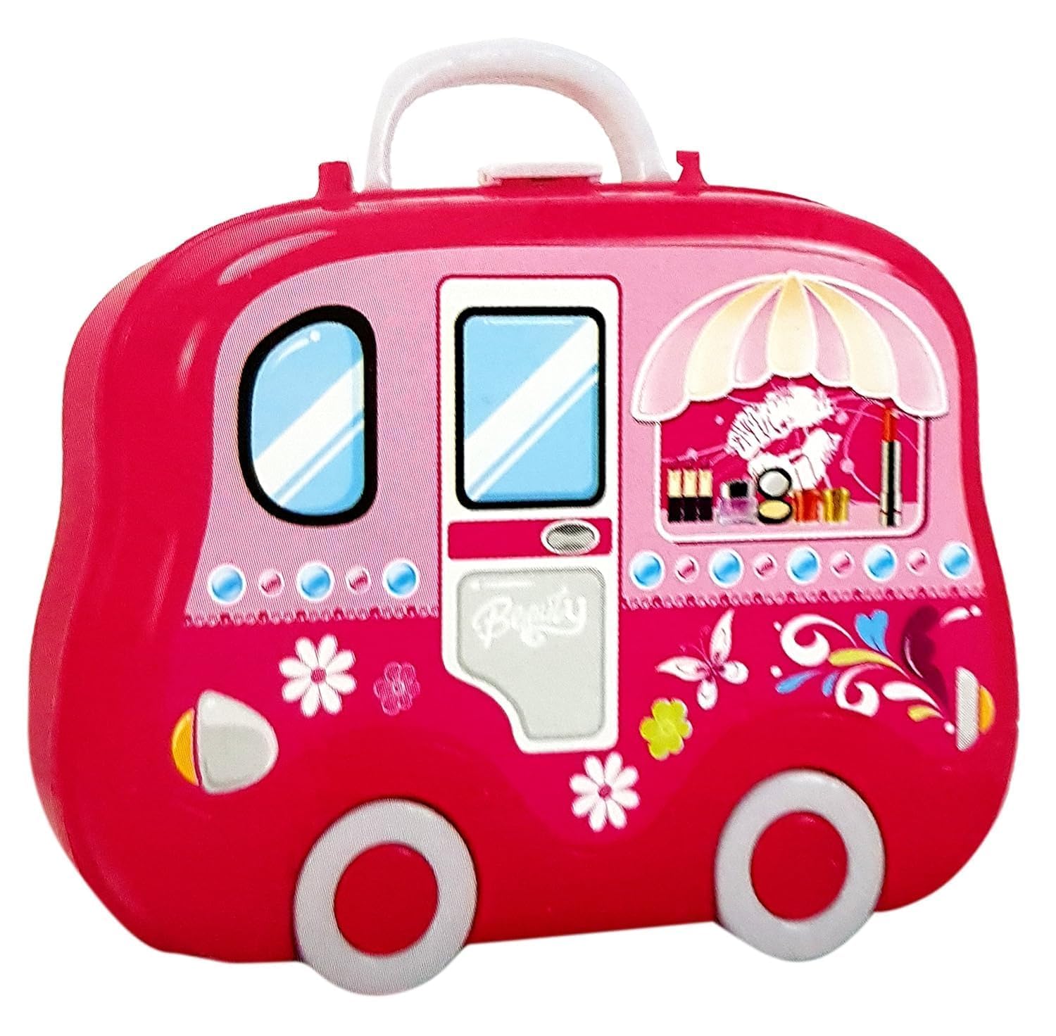 TIUDTOY 3 in 1 Beauty Makeup Kit Set Toys for Girls- Bring Along Beauty Suitcase -Makeup Toy Set - 21 Pieces 1