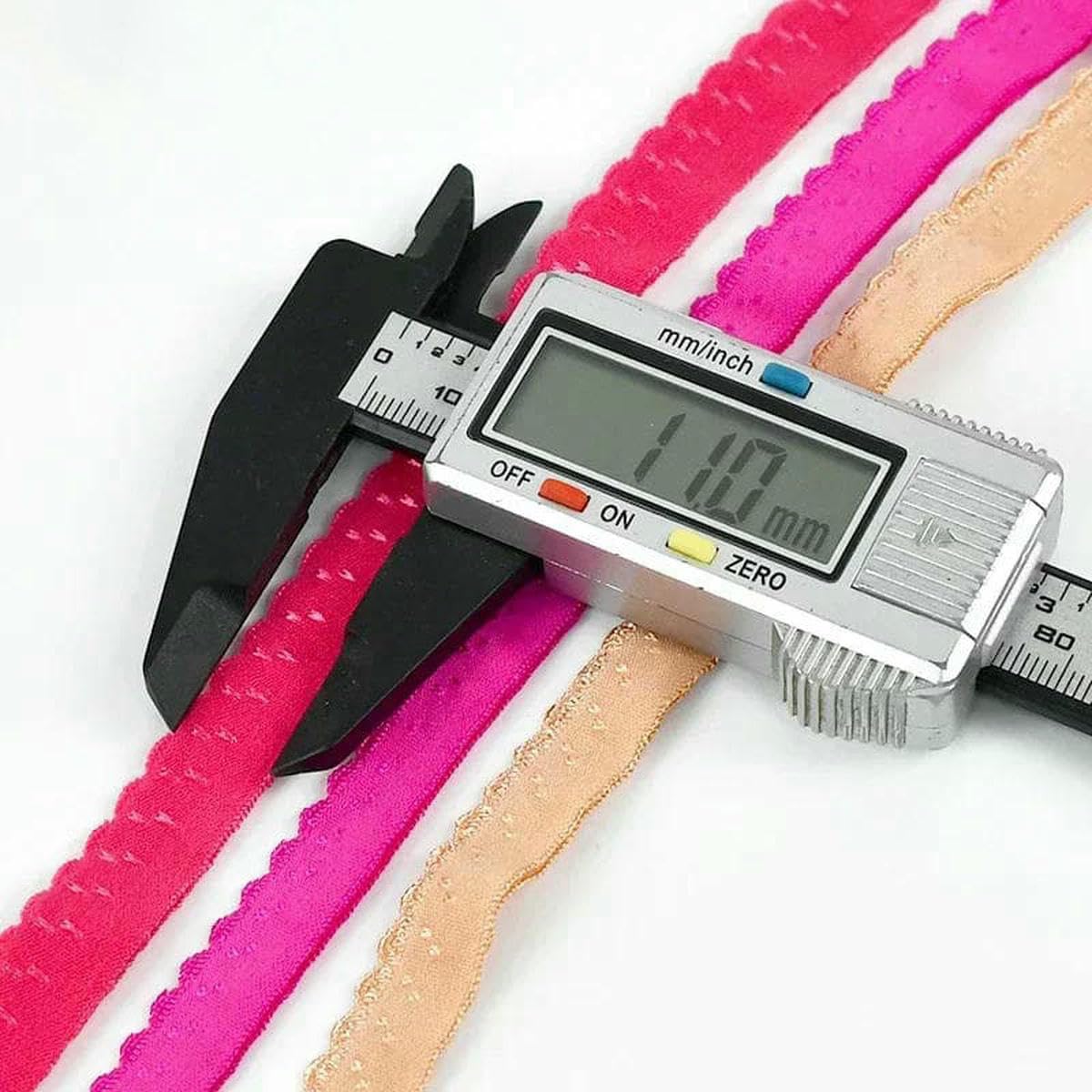 Elastyczna taśma nylonowa, Sewing Elastic Band Polyester 11mm Multicolor 10-50 Meters(Apricot 11mm,40Meters)