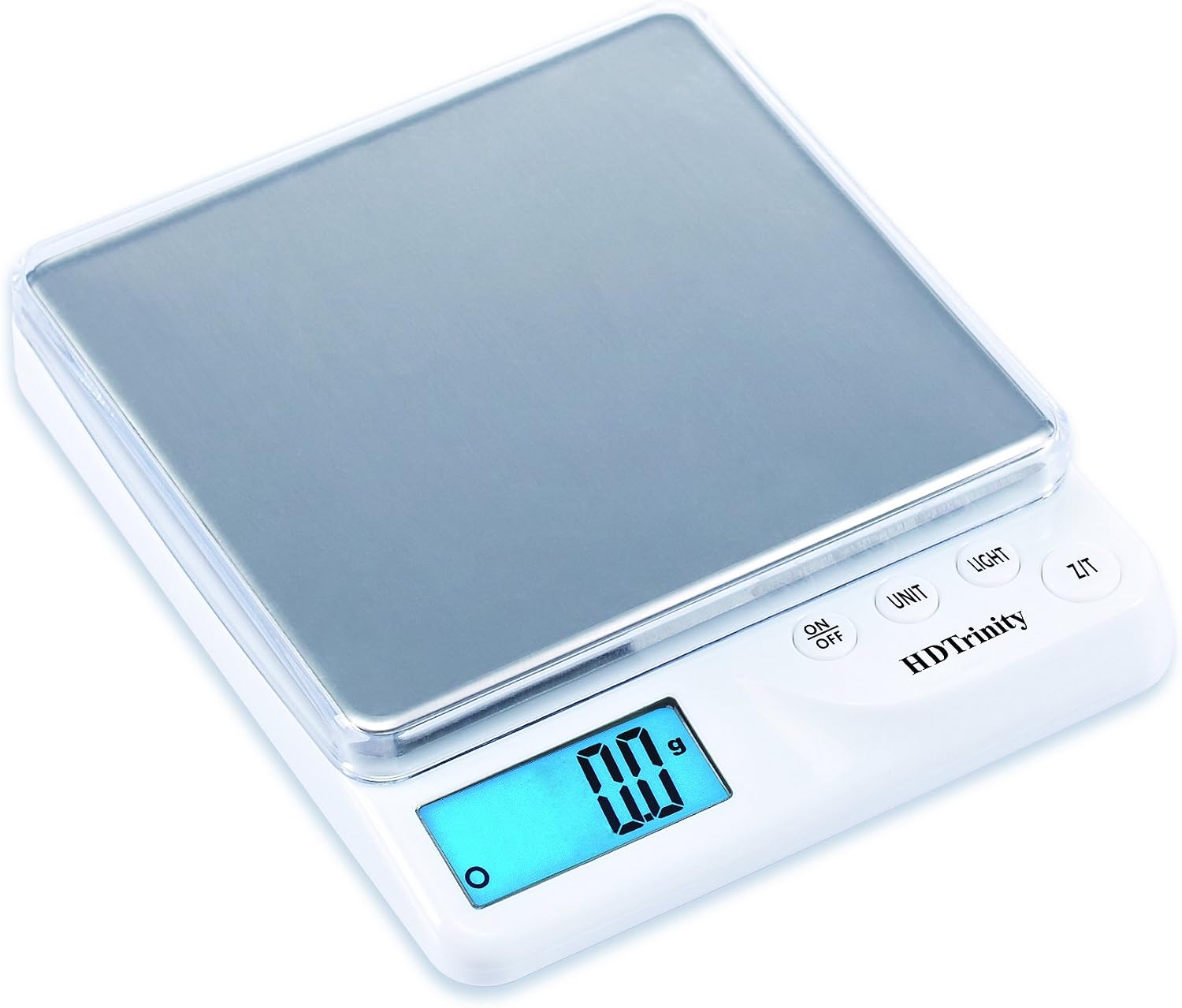 Electronic Pocket Scale 500g(320dwt/17.5oz/16ozt) Capacity for Jewelry, Coins, Kitchen, Hobby, Postage and more! (White Color)