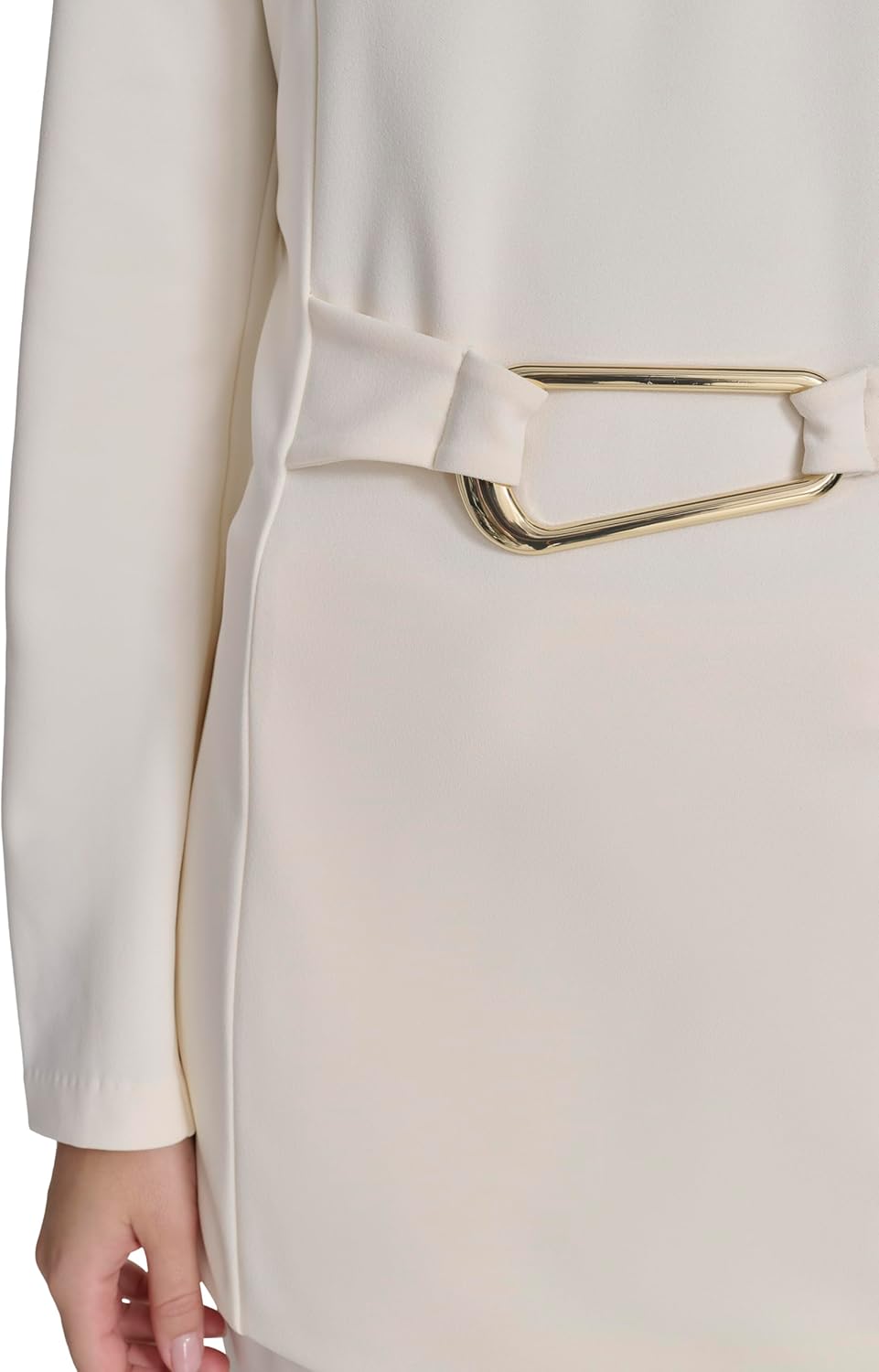 Halston Women's Belted Long Sleeve Top