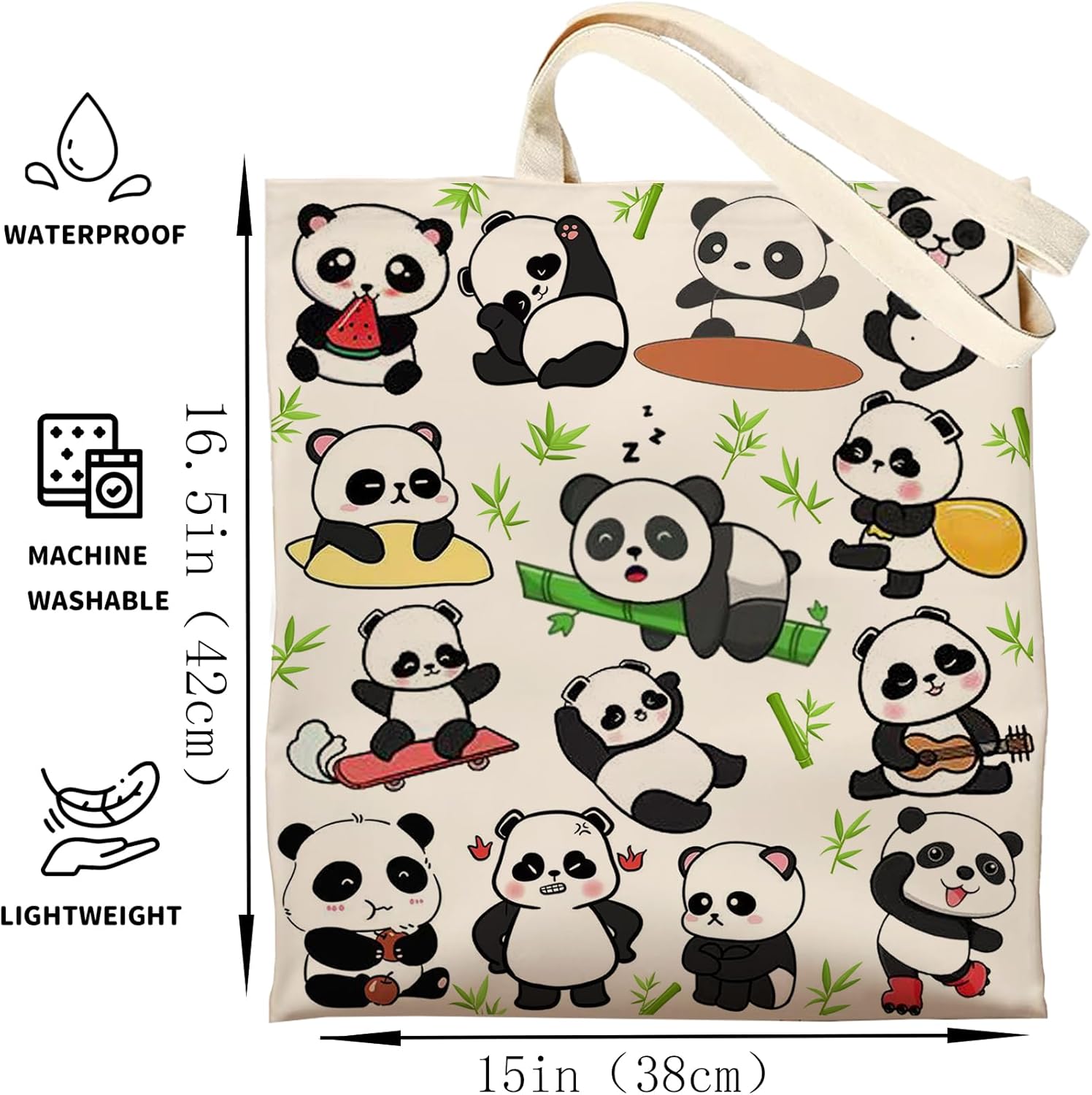 DOOX Canvas Tote Bag for Women, Reusable - Gift/Shopping/Beach/Grocery Canvas Bag - Birthday & Christmas Gifts for Women ﻿ - Image 4