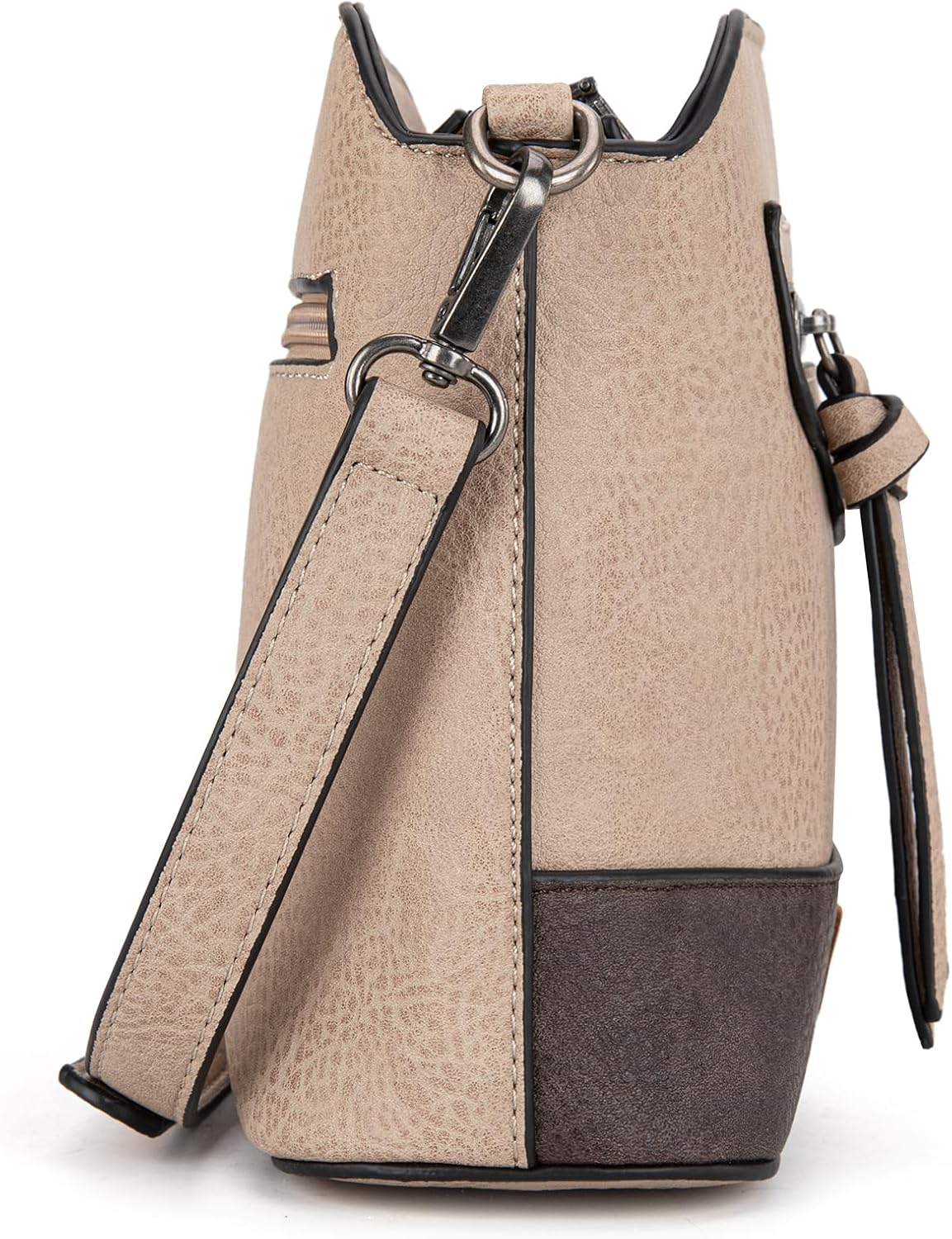 Wrangler Cow Print Crossbody Bag for Women Western Cross Body Purse with Signature Strap - Image 5