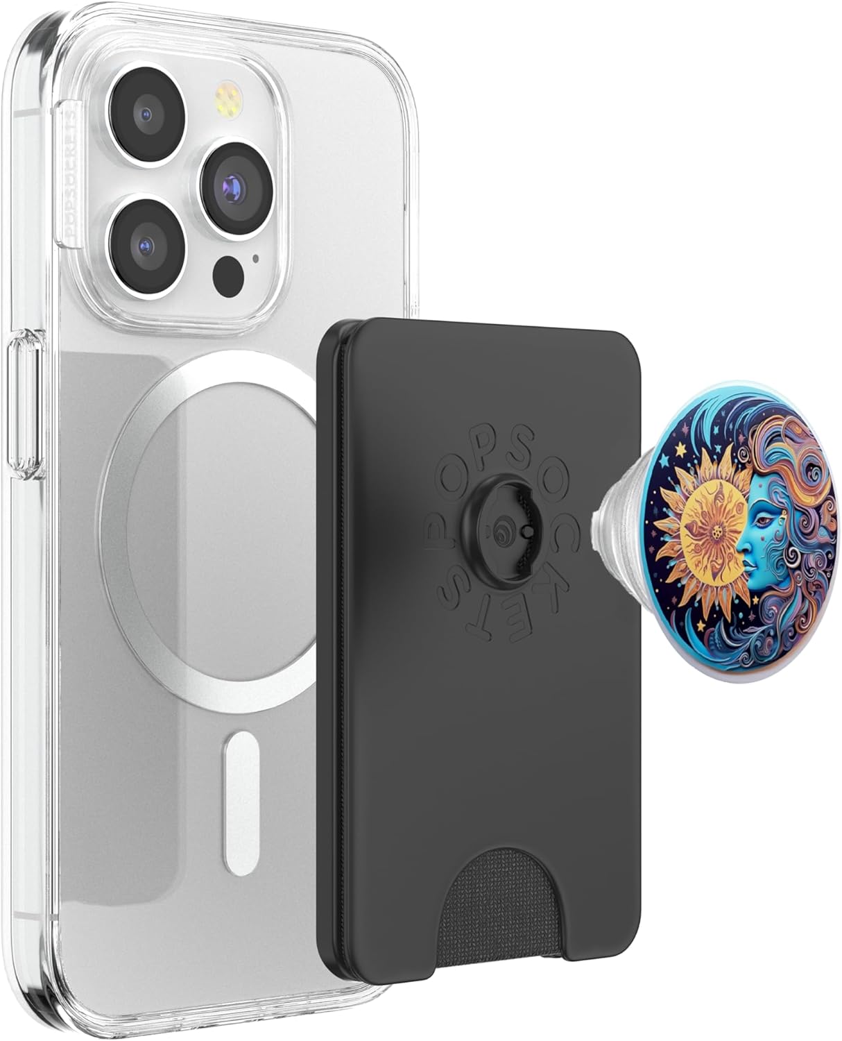 Sun And Moon Lover Astronomy Astrology Stargazer PopSockets PopWallet for MagSafe