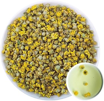 100% Dried Wild Chrysanthemum 60g/2.11oz Fresh, Non GMO Loose Leaf, Natural Dried Flowers Herbs for Soap Making, Chrysanthemum for Tea, Syrup, Drinks, Baking, DIY Beauty, Sachets & Fresh Fragrance