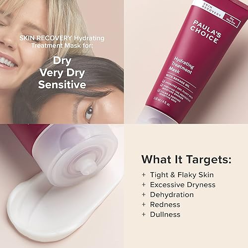 Miniatura 4 de Paula's Choice SKIN RECOVERY Mascarilla facial de tratamiento hidratante, botella de 4 onzas, para piel extra seca