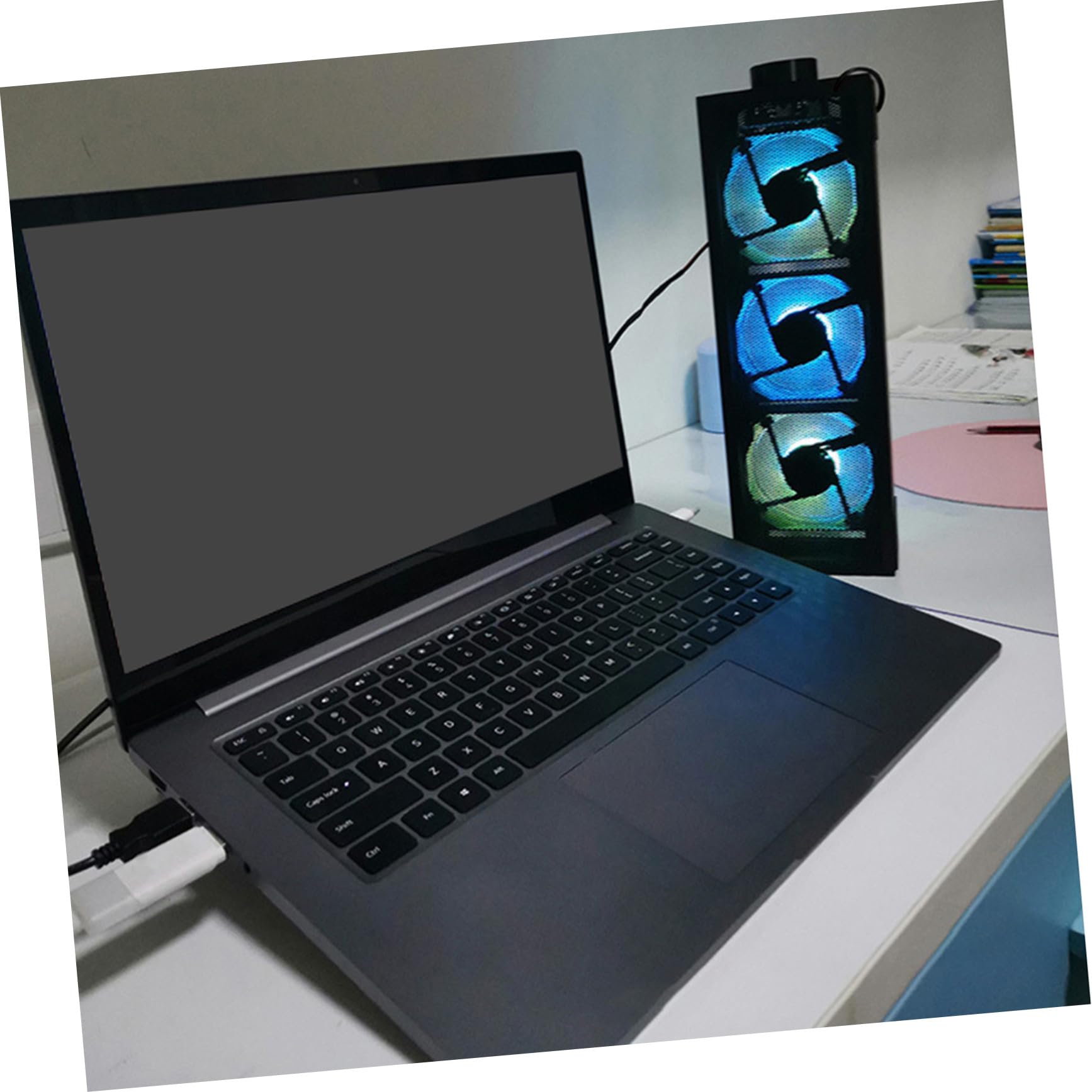 Enfriador de Portátil Ajustable RGB de Aleación de Aluminio